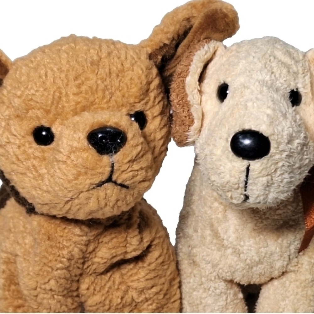 TUFFY Brown Terrier, RUFUS Welsh Terrier pups Retired Ty Beanie Baby Lot of 2 - Picture 4 of 6